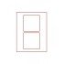 Lindner 2802E Bandeja de terciopelo STANDARD con 2 casilleros cuadrados 125 x 125 mm para monedas/medallas y otros objetos de colección