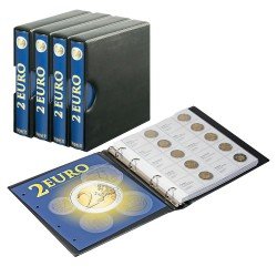 Lindner S1118-SET Álbum impreso para monedas de 2 € conmemorativos vol. 1-4 (chonológico) incl. estuche - EDICIÓN ESPECIAL Lindner S1118-SET Álbum impreso para monedas de 2 € conmemorativos vol. 1-4 (chonológico) incl. estuche - EDICIÓN ESPECIAL