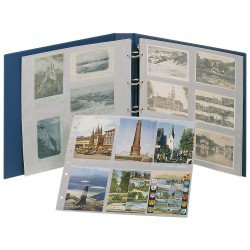 Lindner S3000PK-B + 2x 3060P Tapa de anillos STANDARD XL incl. 20 hojas para cartas postales, 2da elección - azul Lindner S3000PK-B + 2x 3060P Tapa de anillos STANDARD XL incl. 20 hojas para cartas postales, 2da elección - azul