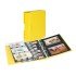Lindner S3542PK-9 Tapa de anillos PUBLICA M COLOR con 10 hojas para cartas postales y estuche - Solino (amarillo) 