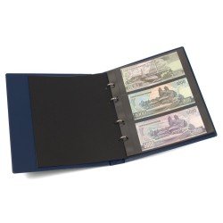 Lindner K-G23-B Álbum para billetes en formato de fdc con 10 hojas, azul Lindner K-G23-B Álbum para billetes en formato de fdc con 10 hojas, azul