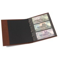 Lindner LlK-G23-H Álbum para billetes en formato de fdc con 10 hojas, marrón Lindner LlK-G23-H Álbum para billetes en formato de fdc con 10 hojas, marrón