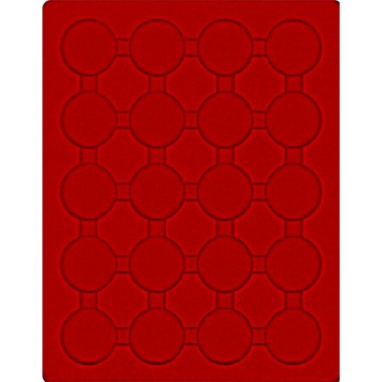 Lindner 2103E Bandeja 42 mm para monedas con 20 hoyos redondos