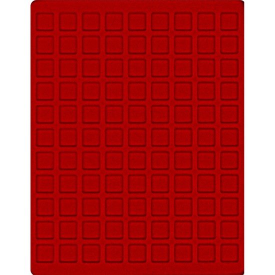 Lindner 2199E Bandeja 19 mm para monedas con 99 compartimentos cuadrados 