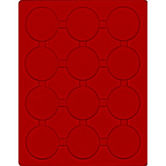Lindner 2212E Bandeja 58 mm para monedas con 12 huecos redondos en cápsulas  