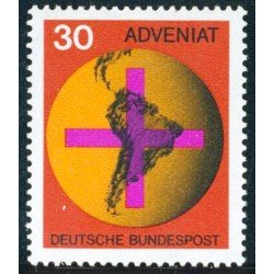 REL/S Alemania Federal Germany Nº 410 1967 Campaña católica por las iglesias sudamericanas Lujo REL/S Alemania Federal Germany Nº 410 1967 Campaña católica por las iglesias sudamericanas Lujo