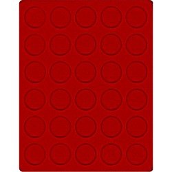 Lindner 2101E Bandeja de terciopelo en color rojo (diámetro 36 mm) Lindner 2101E Bandeja de terciopelo en color rojo (diámetro 36 mm)