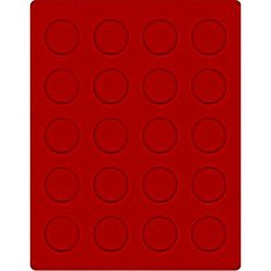 Lindner 2102E Bandeja de terciopelo en color rojo (diámetro 38 mm) Lindner 2102E Bandeja de terciopelo en color rojo (diámetro 38 mm)