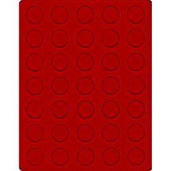 Lindner 2104E Bandeja 31 mm para monedas con 35 hoyos redondos Lindner 2104E Bandeja 31 mm para monedas con 35 hoyos redondos