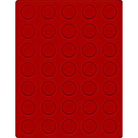 Lindner 2104E Bandeja 31 mm para monedas con 35 hoyos redondos