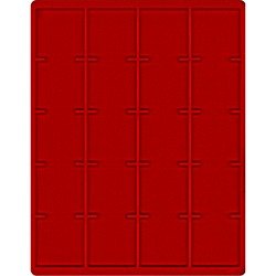 Lindner 2221E Bandeja 51 mm para monedas con 20 huecos cuadrados para octos, envases y marquitos Lindner 2221E Bandeja 51 mm para monedas con 20 huecos cuadrados para octos, envases y marquitos