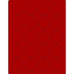 Lindner 2220E Bandeja 46 mm para monedas con con 20 huecos redondos en cápsulas Lindner 2220E Bandeja 46 mm para monedas con con 20 huecos redondos en cápsulas