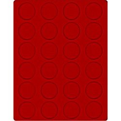 Lindner 2224E Bandeja 41 mm para monedas con 24 huecos redondos en cápsulas Lindner 2224E Bandeja 41 mm para monedas con 24 huecos redondos en cápsulas