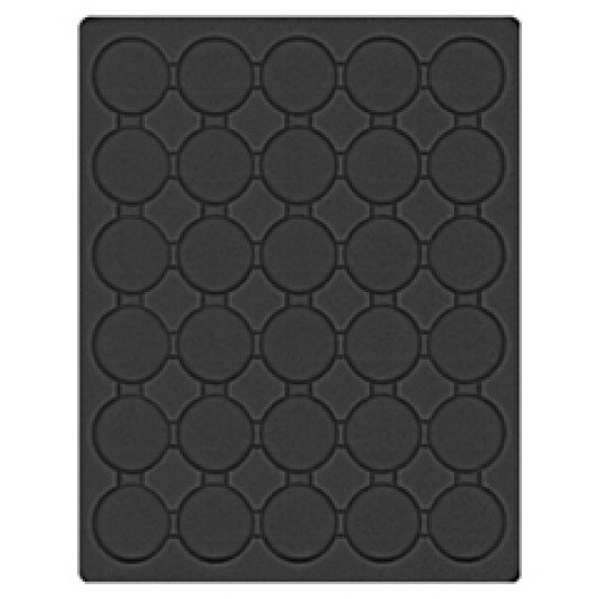 Lindner 2226CE Bandeja 39,5 mm para monedas con 30 huecos redondos en cápsulas