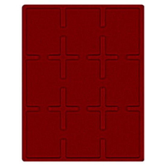 Lindner 2619E Bandeja 63 x 85 mm con 9 compartimentos rectangulares  cápsulas para monedas US originales