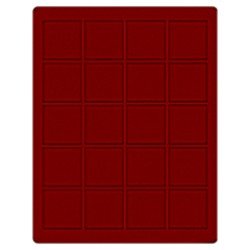 Lindner 2720E Bandeja 47 mm para monedas con 20 huecos cuadrados Lindner 2720E Bandeja 47 mm para monedas con 20 huecos cuadrados