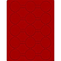Lindner 2515E Bandeja 51 mm para monedas con  15 huecos redondos en cápsulas 