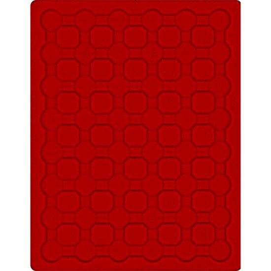 Lindner 2524E Bandeja 24 mm para monedas con 48 huecos redondos en cápsulas 