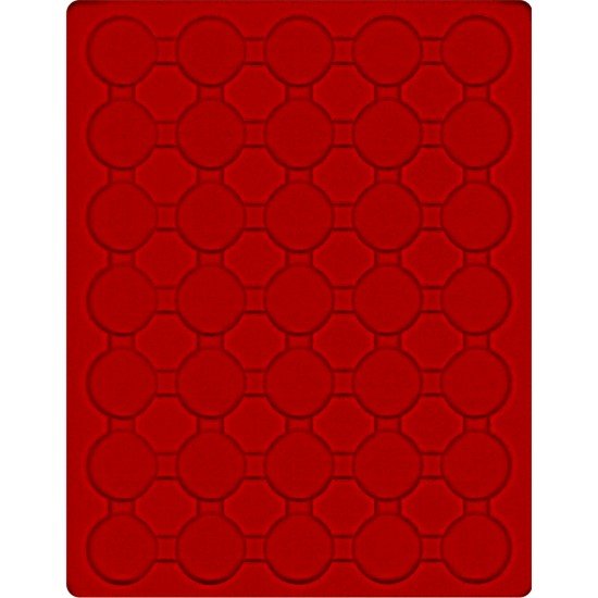 Lindner 2535E Bandeja 34 mm para monedas con 35 huecos redondos en cápsulas 