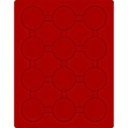 Lindner 2554E Bandeja 54 mm para monedas con 12 huecos redondos en cápsulas Lindner 2554E Bandeja 54 mm para monedas con 12 huecos redondos en cápsulas