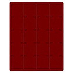 Lindner 2621E Bandeja 51 mm para monedas con 20 huecos cuadrados para octos, envases y marquitos Lindner 2621E Bandeja 51 mm para monedas con 20 huecos cuadrados para octos, envases y marquitos