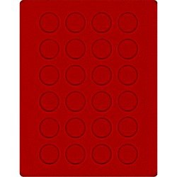 Lindner 2110E Bandeja 32,5 mm para monedas con 24 hoyos redondos Lindner 2110E Bandeja 32,5 mm para monedas con 24 hoyos redondos