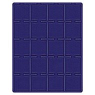 Lindner 2122ME Bandeja 50 mm para monedas con 20 huecos cuadrados para octos y marquitos