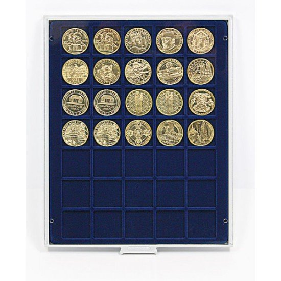 Lindner 2135ME Bandeja 36 mm para monedas con 35 huecos cuadrados