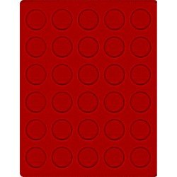 Lindner 2150E Bandeja 34 mm para monedas con 30 hoyos redondos