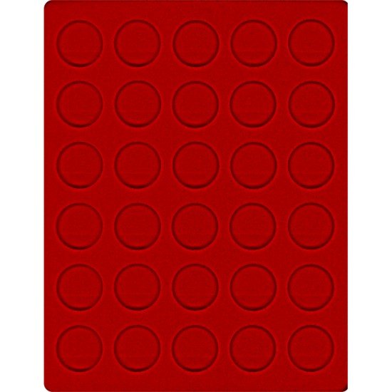 Lindner 2150E Bandeja 34 mm para monedas con 30 hoyos redondos