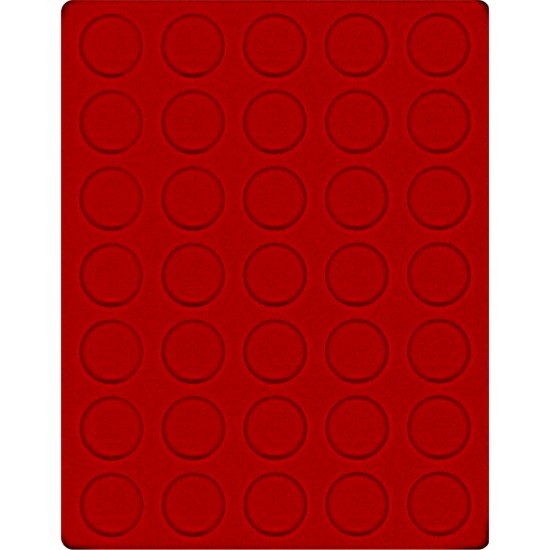 Lindner 2111E Bandeja 32,5 mm para monedas con 35 hoyos redondos