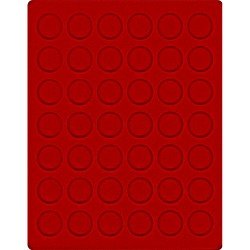 Lindner 2105E Bandeja 29,5 mm para monedas con 42 hoyos redondos Lindner 2105E Bandeja 29,5 mm para monedas con 42 hoyos redondos