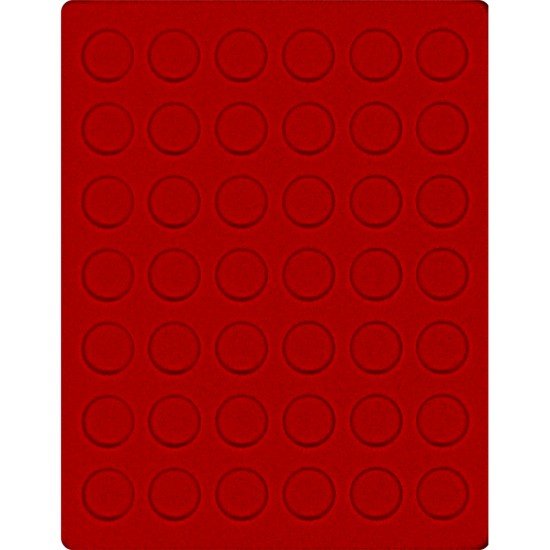 Lindner 2107E Bandeja 27,5 mm para monedas con 42 hoyos redondos