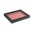 Lindner 2367-2111E Estuche para monedas NERA M PLUS con plantilla para monedas en color rojo claro con 35 hoyos redondos para monedas con un diámetro de 32,5 mm