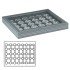 Lindner 2367-2556CE Estuche para monedas NERA M PLUS con plantilla para monedas en color negro para 5 series de monedas euro de curso en cápsulas