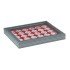 Lindner 2367-2937E  Estuche para monedas NERA M PLUS con plantilla para monedas en color rojo oscuro con 30 hoyos redondos para cápsulas para monedas de hasta 37 mm