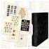 Lindner 1124TB-S Oferta completa: Juego de tapa de anillos REGULAR (1124) color negro, incl. 2 paquetes de hojas T-Blanko de su elección 