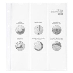 Lindner 1108D04 Hoja pre-impresa karat para monedas conmemorativas de 10 euros 2004 Alemania Lindner 1108D04 Hoja pre-impresa karat para monedas conmemorativas de 10 euros 2004 Alemania