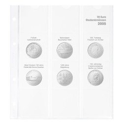 Lindner 1108D05 Hoja pre-impresa karat para monedas conmemorativas de 10 euros 2005 Alemania Lindner 1108D05 Hoja pre-impresa karat para monedas conmemorativas de 10 euros 2005 Alemania