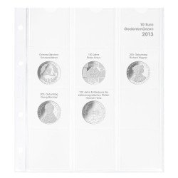 Lindner 1108D13 Hoja pre-impresa karat para monedas conmemorativas de 10 euros 2013 Alemania Lindner 1108D13 Hoja pre-impresa karat para monedas conmemorativas de 10 euros 2013 Alemania