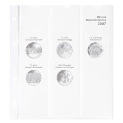Lindner 1108D07 Hoja pre-impresa karat para monedas conmemorativas de 10 euros Lindner 1108D07 Hoja pre-impresa karat para monedas conmemorativas de 10 euros