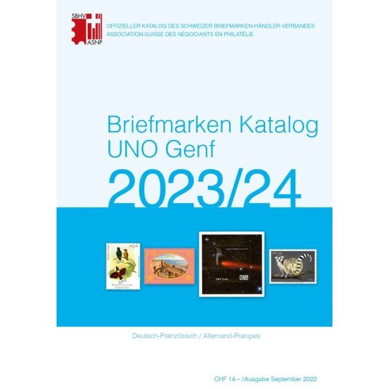 SBK 5203-2022 Catálogo de sellos SBK UNO Ginebra 2023/24