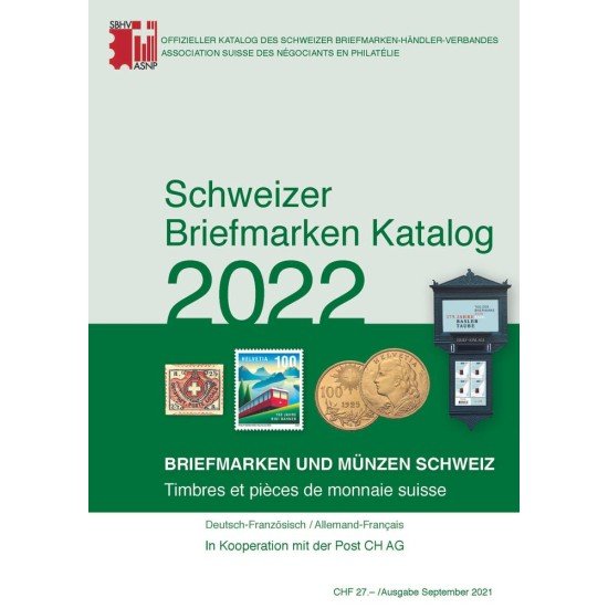 Catálogo de sellos suizos SBK 2022