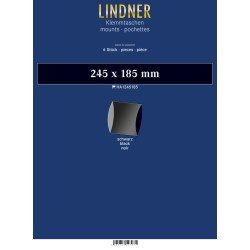 Lindner HA1245185 protectores 245 x 185 mm negros paquete de 6 Lindner HA1245185 protectores 245 x 185 mm negros paquete de 6