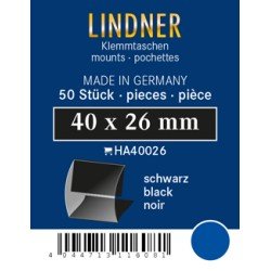 Lindner HA40026 paquetes protectores 40 x 26 negros 50 estuches Lindner HA40026 paquetes protectores 40 x 26 negros 50 estuches