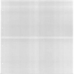 Lindner K-AK14 Hoja KOBRA para tarjetas postales con 4 bolsillos Lindner K-AK14 Hoja KOBRA para tarjetas postales con 4 bolsillos