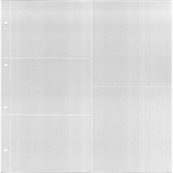 Lindner K-AK15 Hoja KOBRA para tarjetas postales con 2 bolsillos verticales y 3 bolsillos horizontales Lindner K-AK15 Hoja KOBRA para tarjetas postales con 2 bolsillos verticales y 3 bolsillos horizontales