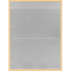 Lindner K-E12 Hoja clasificadora KOBRA, transparente, 2 tiras por lado 