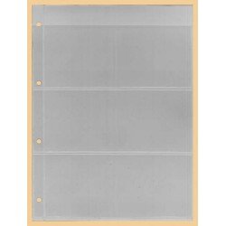 Lindner K-E13 Hoja clasificadora KOBRA, transparente, 3 tiras por lado 