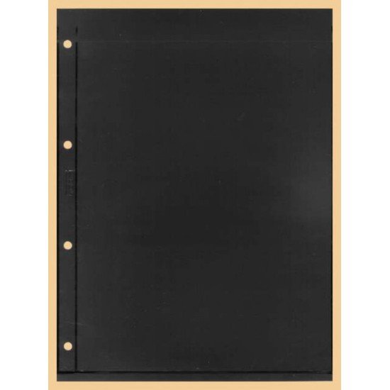Lindner K-E21 Hoja clasificadora KOBRA, negro, 1 tira por ambos lados 